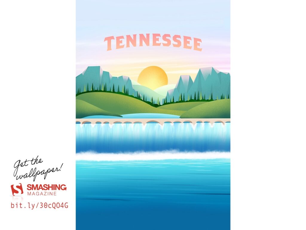 'Tennessee' poster designed by Cam Elliott