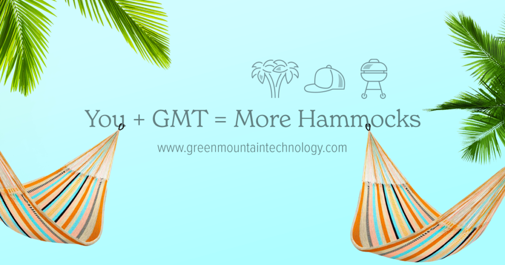 'You + GMT = More Hammocks', a culture social media ad designed by Cam Elliott